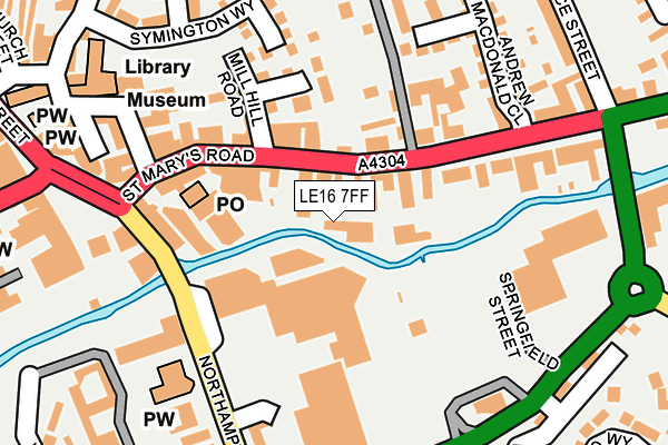 LE16 7FF map - OS OpenMap – Local (Ordnance Survey)