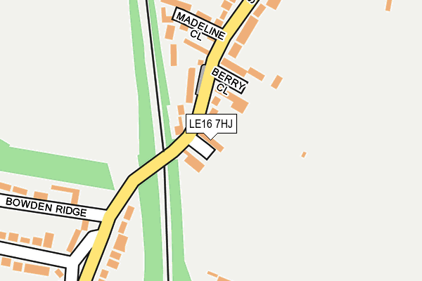 LE16 7HJ map - OS OpenMap – Local (Ordnance Survey)