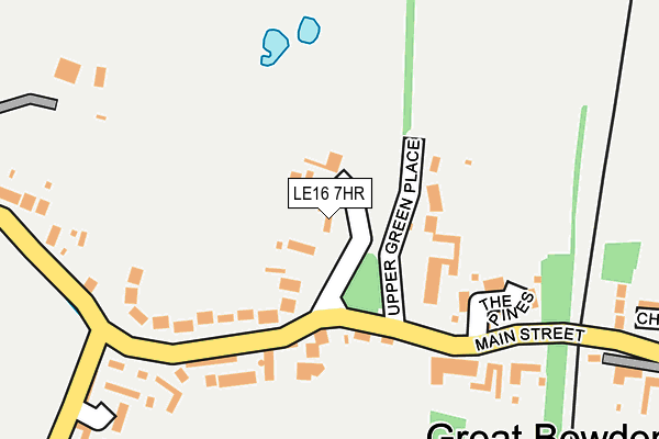 LE16 7HR map - OS OpenMap – Local (Ordnance Survey)