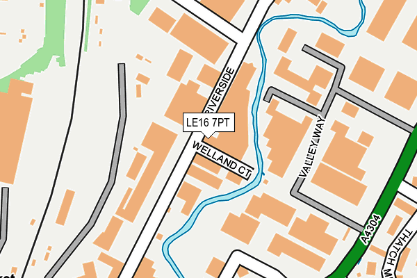 LE16 7PT map - OS OpenMap – Local (Ordnance Survey)