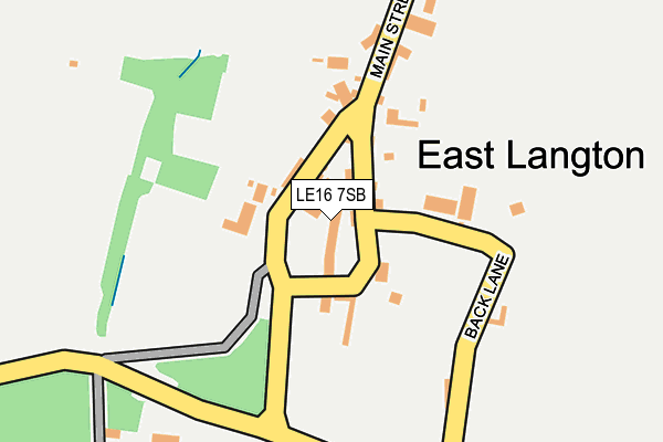 LE16 7SB map - OS OpenMap – Local (Ordnance Survey)