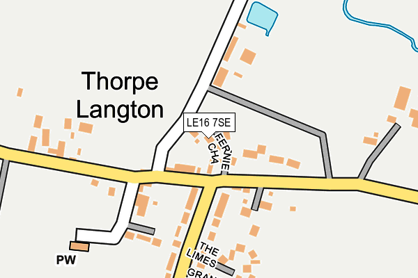 LE16 7SE map - OS OpenMap – Local (Ordnance Survey)