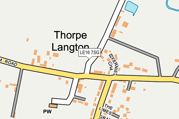 LE16 7SG map - OS OpenMap – Local (Ordnance Survey)