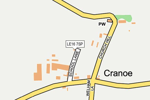 LE16 7SP map - OS OpenMap – Local (Ordnance Survey)