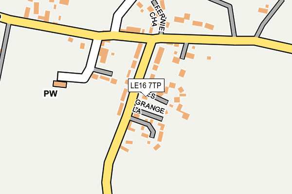 LE16 7TP map - OS OpenMap – Local (Ordnance Survey)