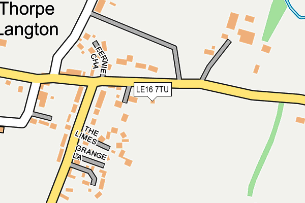 Map of LANGTON BREWERY LTD at local scale