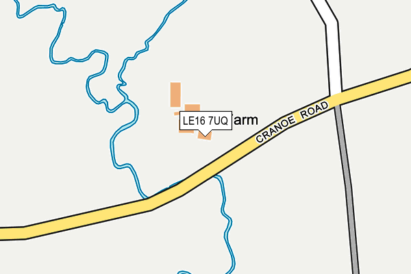 LE16 7UQ map - OS OpenMap – Local (Ordnance Survey)