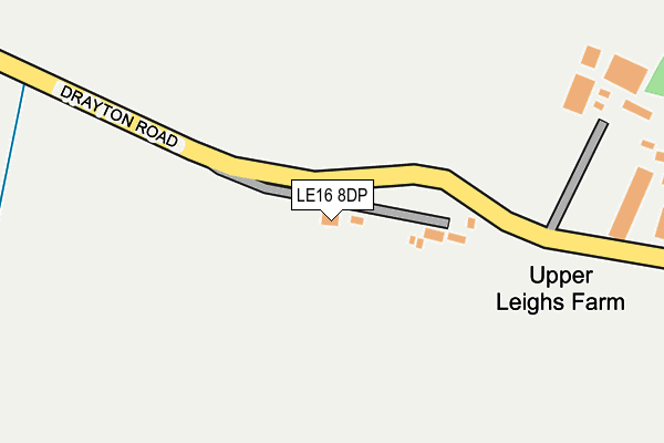 LE16 8DP map - OS OpenMap – Local (Ordnance Survey)