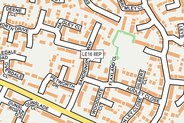 LE16 8EP map - OS OpenMap – Local (Ordnance Survey)