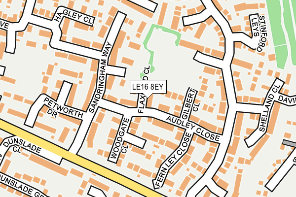 LE16 8EY map - OS OpenMap – Local (Ordnance Survey)