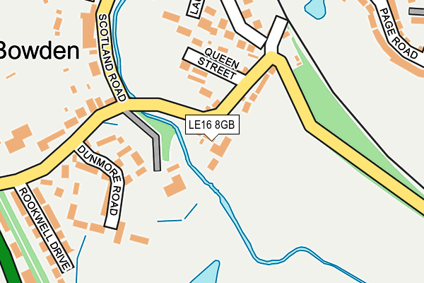 LE16 8GB map - OS OpenMap – Local (Ordnance Survey)