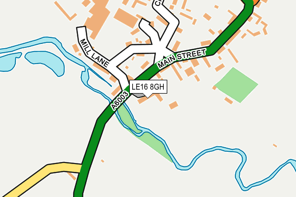 LE16 8GH map - OS OpenMap – Local (Ordnance Survey)