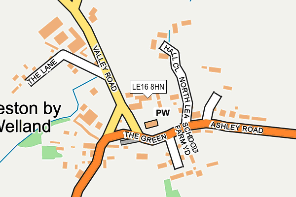 LE16 8HN map - OS OpenMap – Local (Ordnance Survey)