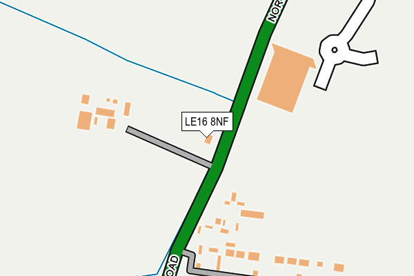 LE16 8NF map - OS OpenMap – Local (Ordnance Survey)