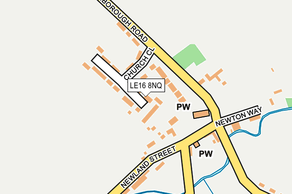 LE16 8NQ map - OS OpenMap – Local (Ordnance Survey)