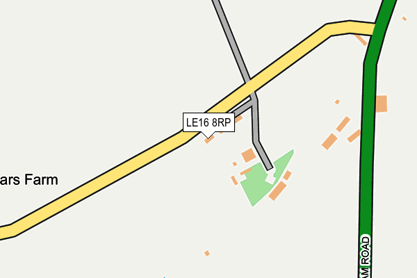 LE16 8RP map - OS OpenMap – Local (Ordnance Survey)