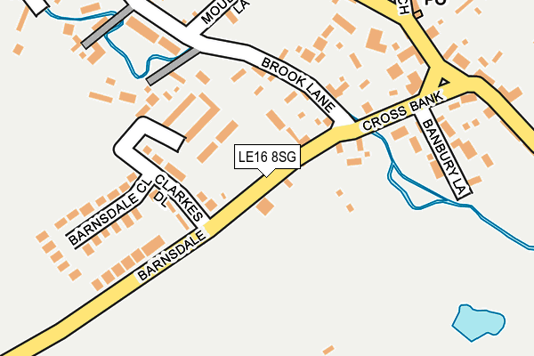 LE16 8SG map - OS OpenMap – Local (Ordnance Survey)