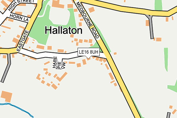 LE16 8UH map - OS OpenMap – Local (Ordnance Survey)