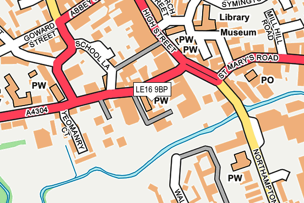 LE16 9BP map - OS OpenMap – Local (Ordnance Survey)