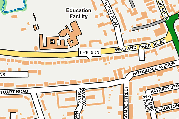 LE16 9DN map - OS OpenMap – Local (Ordnance Survey)