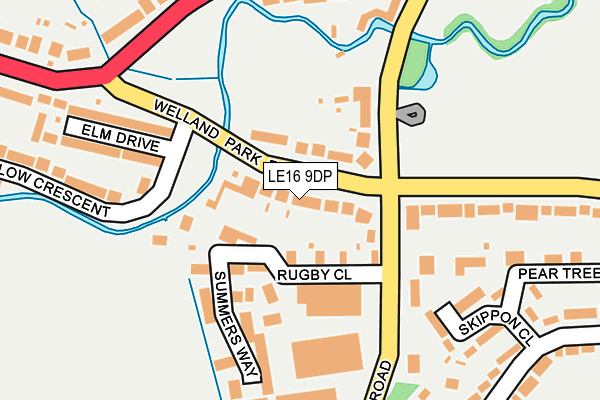 LE16 9DP map - OS OpenMap – Local (Ordnance Survey)