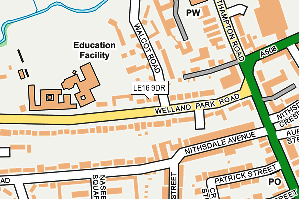 LE16 9DR map - OS OpenMap – Local (Ordnance Survey)