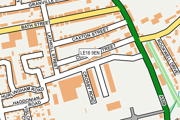 LE16 9EN map - OS OpenMap – Local (Ordnance Survey)