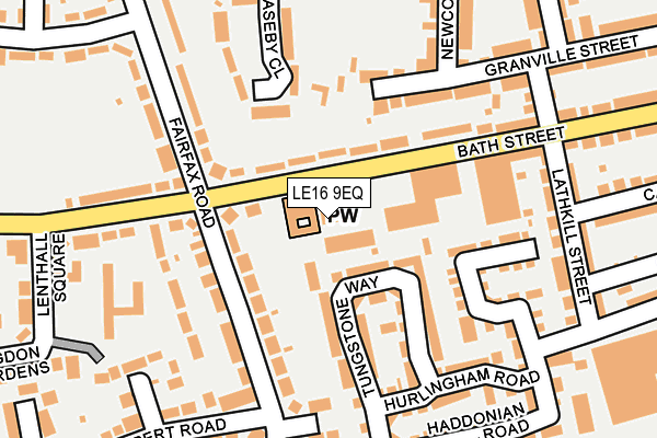 LE16 9EQ map - OS OpenMap – Local (Ordnance Survey)