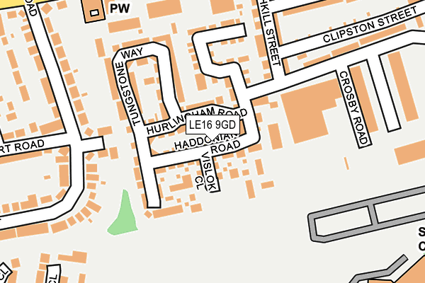LE16 9GD map - OS OpenMap – Local (Ordnance Survey)