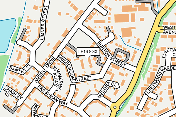 LE16 9GX map - OS OpenMap – Local (Ordnance Survey)