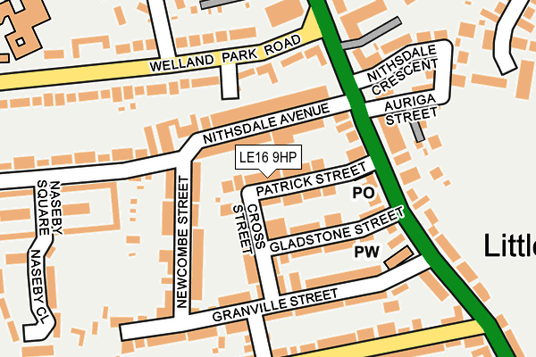 LE16 9HP map - OS OpenMap – Local (Ordnance Survey)