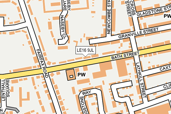 LE16 9JL map - OS OpenMap – Local (Ordnance Survey)