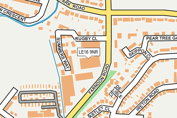 LE16 9NR map - OS OpenMap – Local (Ordnance Survey)