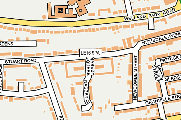 LE16 9PA map - OS OpenMap – Local (Ordnance Survey)