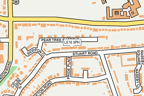 LE16 9PH map - OS OpenMap – Local (Ordnance Survey)