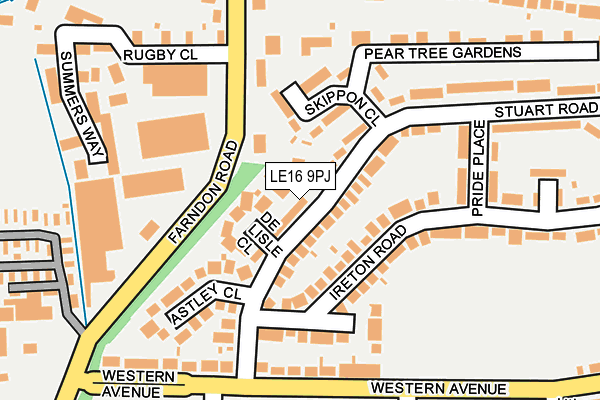 LE16 9PJ map - OS OpenMap – Local (Ordnance Survey)