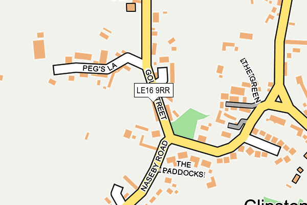 LE16 9RR map - OS OpenMap – Local (Ordnance Survey)