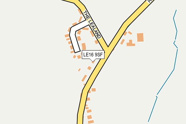 LE16 9SF map - OS OpenMap – Local (Ordnance Survey)
