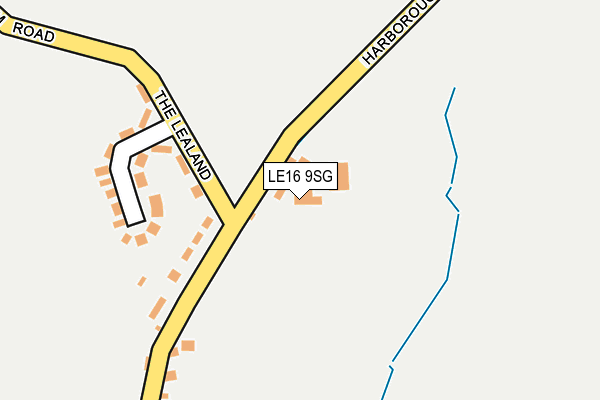 LE16 9SG map - OS OpenMap – Local (Ordnance Survey)