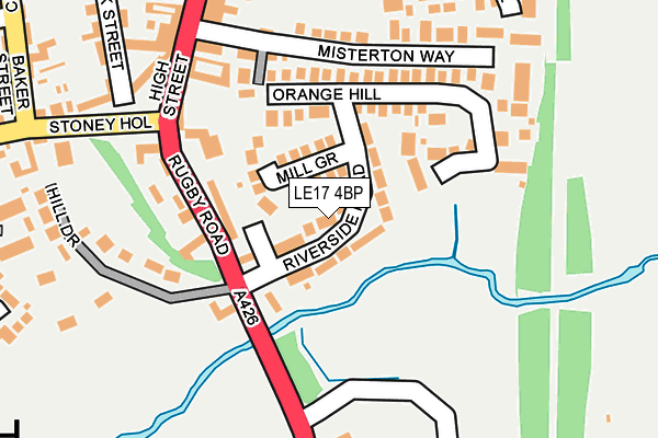 LE17 4BP map - OS OpenMap – Local (Ordnance Survey)