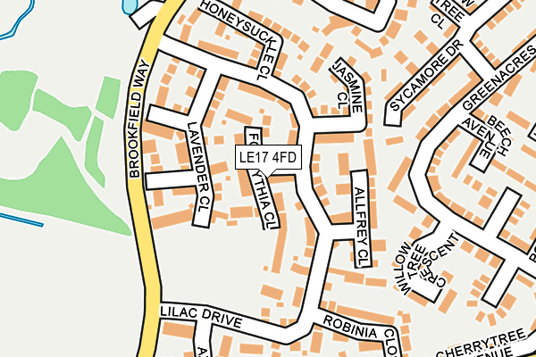 LE17 4FD map - OS OpenMap – Local (Ordnance Survey)