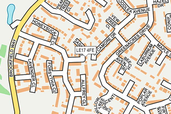 LE17 4FE map - OS OpenMap – Local (Ordnance Survey)
