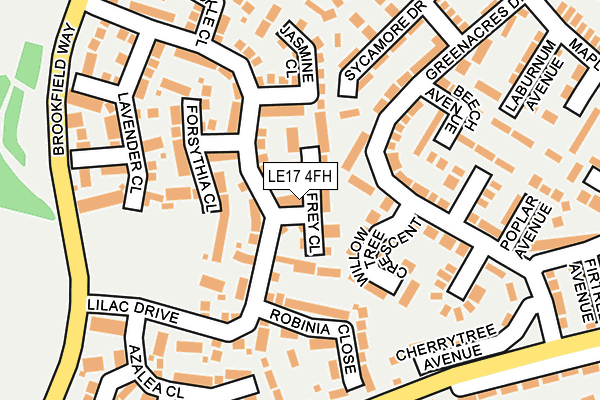 LE17 4FH map - OS OpenMap – Local (Ordnance Survey)