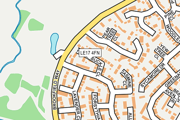 LE17 4FN map - OS OpenMap – Local (Ordnance Survey)