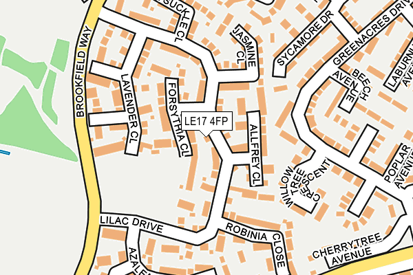 LE17 4FP map - OS OpenMap – Local (Ordnance Survey)