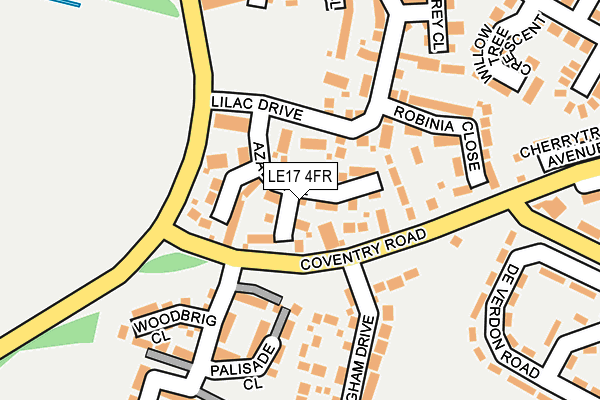 LE17 4FR map - OS OpenMap – Local (Ordnance Survey)