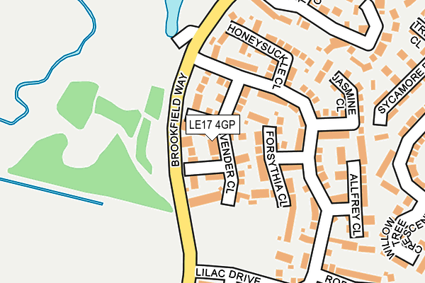 LE17 4GP map - OS OpenMap – Local (Ordnance Survey)