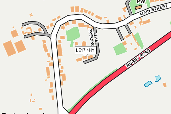 LE17 4HY map - OS OpenMap – Local (Ordnance Survey)