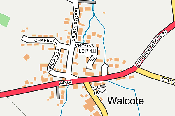 LE17 4JJ map - OS OpenMap – Local (Ordnance Survey)