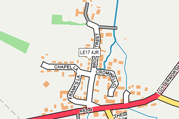 LE17 4JR map - OS OpenMap – Local (Ordnance Survey)